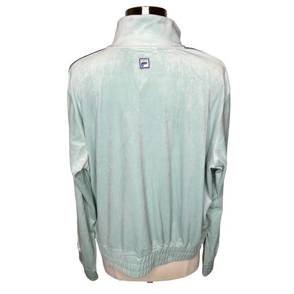 FILA Valery Velour Track Jacket - Size 1X - Picture 5 of 6